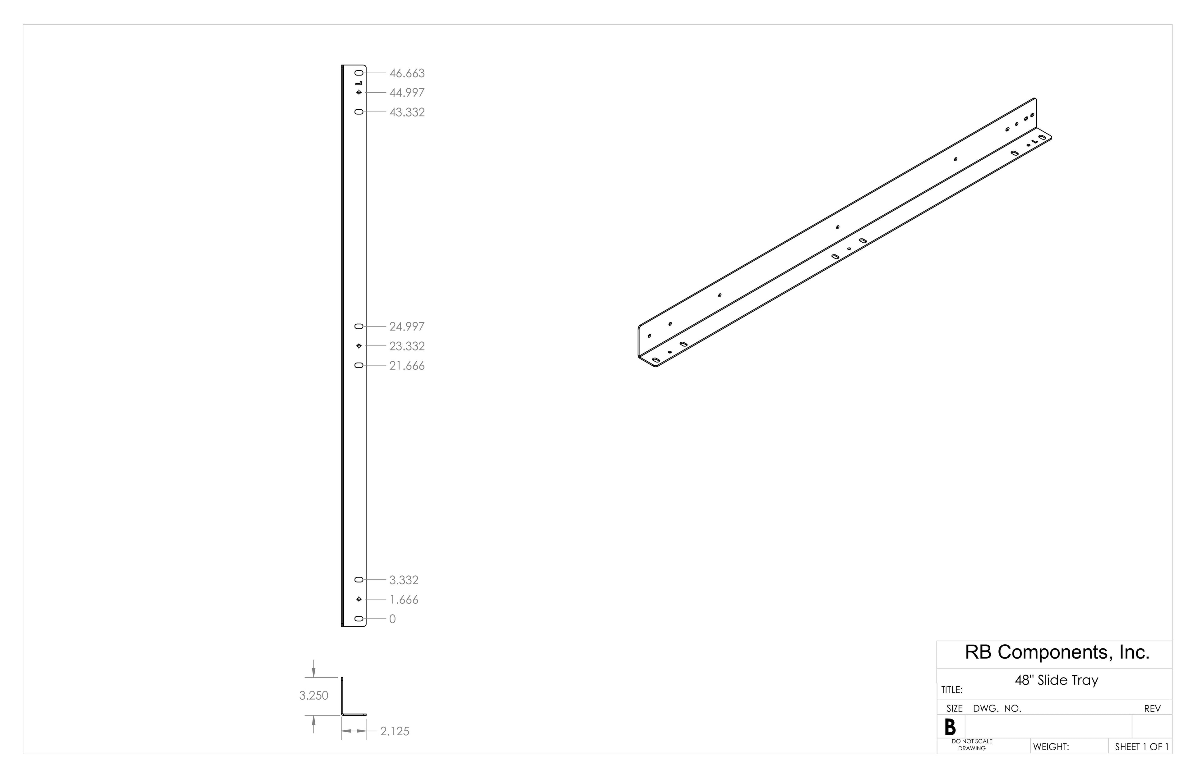 48" DIY SLIDE TRAY KIT